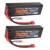 Powerhobby 2s 7.4v 7600mah 35c Lipo Battery W Deans Plug 2-Cell ( 2 Pack ) -Model Toys Shop ph 2s 7600mah 35c deans x2