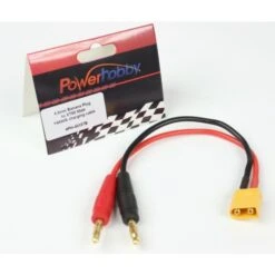 Powerhobby 4mm Banana Plug To XT60 Male 14AWG Charging Cable Charge Lead
