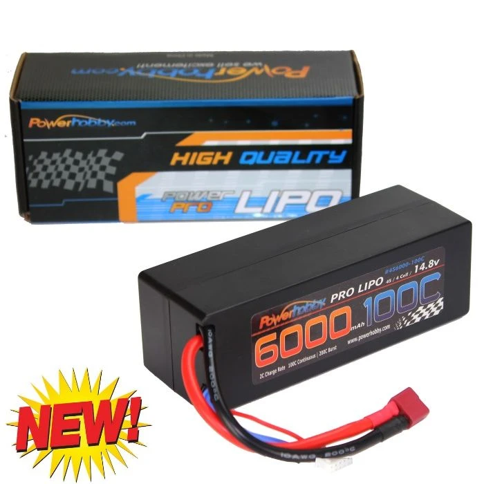 Powerhobby 4s 14.8v 6000mah 100c Lipo Battery W Deans Plug Hard Case 3 Powerhobby 4s 14.8v 6000mah 100c Lipo Battery W Deans Plug Hard Case