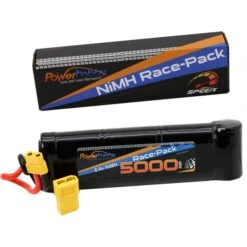 Powerhobby 8.4V 7-Cell 5000mah Nimh Flat Battery Pack W XT60 + Adapter