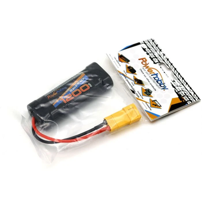 Powerhobby 7.2V 6-Cell 1200mah Nimh Flat Battery Pack W XT60 + Adapter 4 Powerhobby 7.2V 6-Cell 1200mah Nimh Flat Battery Pack W XT60 + Adapter - Image 2