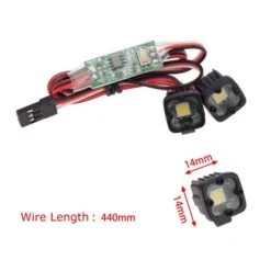 PowerHobby RC LED Lights Headlights Spotlight W/ Controller For 1/10 1/8 -Model Toys Shop phlight 002 3