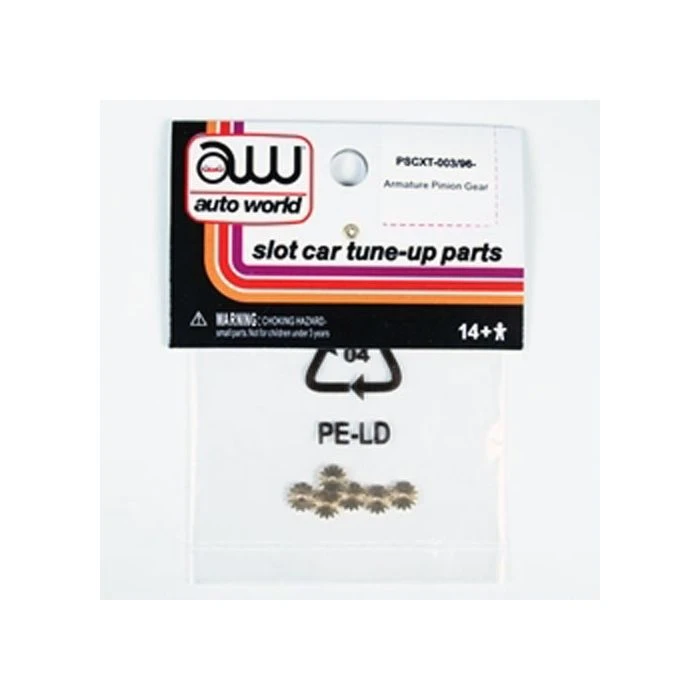 Auto World XTraction Chassis Parts Pinion Gear 6PK Ho Slot Car PSCXT-003 3 Auto World XTraction Chassis Parts Pinion Gear 6PK Ho Slot Car PSCXT-003