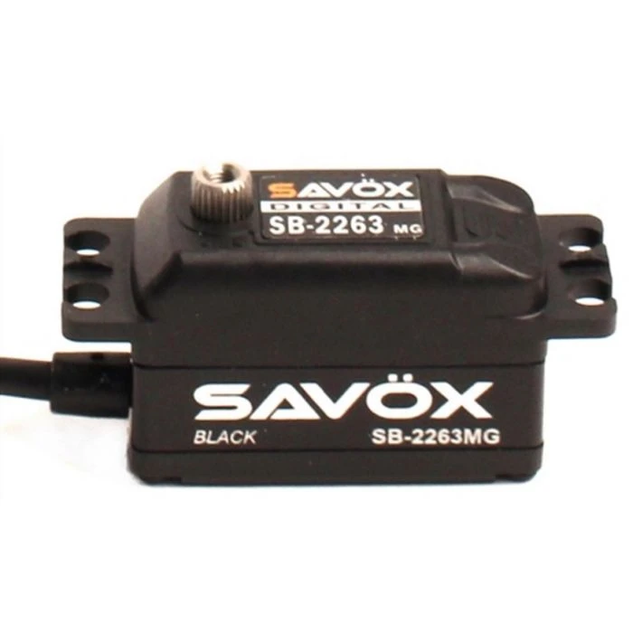 Savox SAVSB2263MG-BE Black Edition Brushless Digital Servo W/ Glitch Buster 3 Savox SAVSB2263MG-BE Black Edition Brushless Digital Servo W/ Glitch Buster