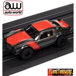 Auto World Xtraction Flamethrower 1970 Chevy Camaro Gray HO Scale Slot Car