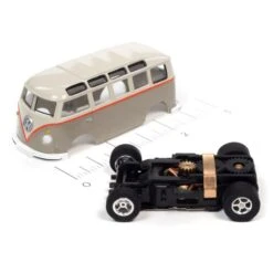 Auto World Xtraction R34 Volkswagen Samba Bus Tan For AFX HO Scale Slot Car SC368 -Model Toys Shop sc368samba tan 2