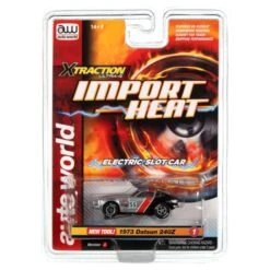Auto World 1973 Datsun 240Z Silver Xtraction Import Heat For AFX HO Slot Car SC378 -Model Toys Shop sc378datsunsilver 1