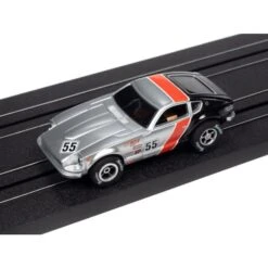 Auto World 1973 Datsun 240Z Silver Xtraction Import Heat For AFX HO Slot Car SC378 -Model Toys Shop sc378datsunsilver 2