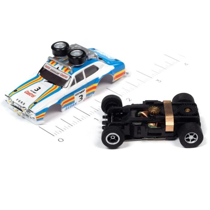 Auto World Xtraction 1975 Ford Rally Escort Blue HO Scale Slot Car SC380 6 Auto World Xtraction 1975 Ford Rally Escort Blue HO Scale Slot Car SC380 - Image 4