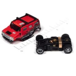 Auto World Xtraction 2005 Hummer H2 Red HO Scale Slot Car SC380 -Model Toys Shop sc380hummerred 2