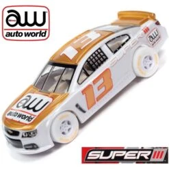 Auto World Super III IWheels Chevy SS Stock White Nascar HO Scale Slot Car SC383