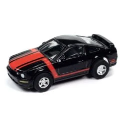 Auto World Super III 2005 Ford Mustang GT Black HO Scale Slot Car SC383 -Model Toys Shop sc383mustang05black 2