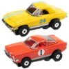 Auto World 1965 Ford Mustang Fastback 1967 Chevy Corvette Thunderjet HO Slot Cars 2 Auto World 1965 Ford Mustang Fastback 1967 Chevy Corvette Thunderjet HO Slot Cars -Model Toys Shop srs341