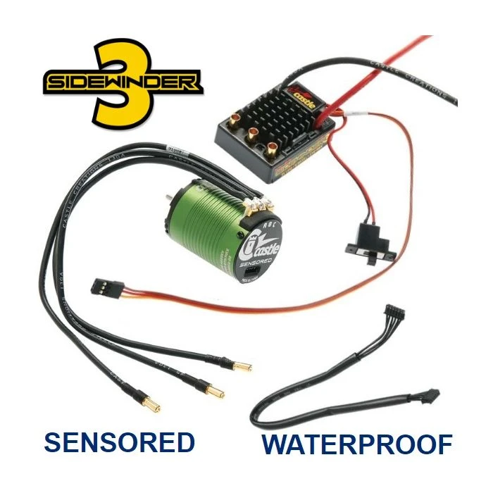 Castle Creations 1/10 SV3 Sidewinder WP ESC W/ 1406-4600 Motor Combo W/ Fan Gun 3 Castle Creations 1/10 SV3 Sidewinder WP ESC W/ 1406-4600 Motor Combo W/ Fan Gun