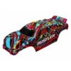 Traxxas 3749 Body Hawaiian Graphics (Painted Decals Applied) Rustler