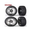 Traxxas 8373 + 8374 Mounted Front Rear Tires (4) 1/10 Ford / Mustag GT 4-Tec 2.0 -Model Toys Shop tra8373 tra8374
