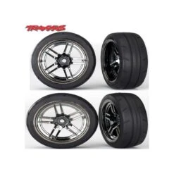Traxxas 8373 + 8374 Mounted Front Rear Tires (4) 1/10 Ford / Mustag GT 4-Tec 2.0