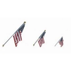 Woodland Scenics JP5955 O Scale Large US Flag Wall Mount