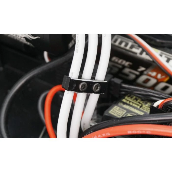 Yeah Racing YA-0487BK Aluminum Case 12-14 Gauge Wire Guard Clamp Type B Black 5 Yeah Racing YA-0487BK Aluminum Case 12-14 Gauge Wire Guard Clamp Type B Black - Image 3